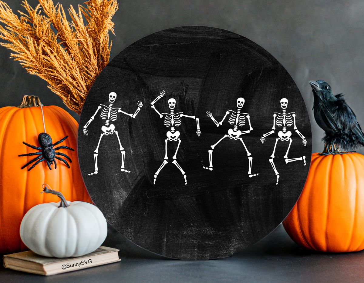 Dancing Skeleton - Free SVG Cut File - Sunny SVG