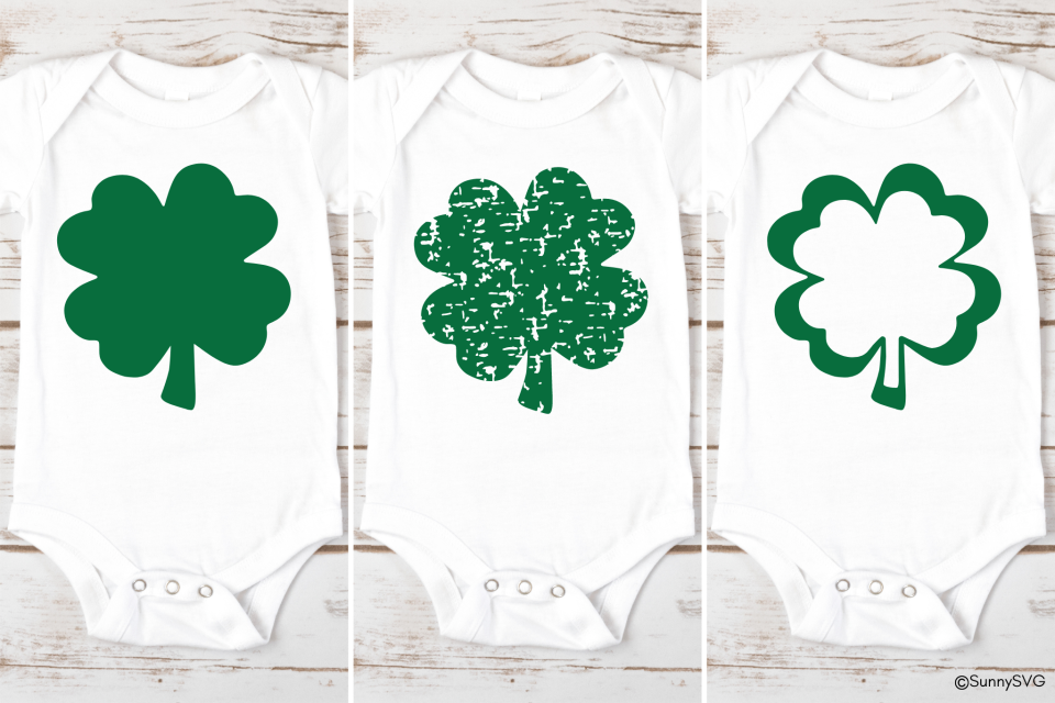 Four Leaf Clover - Free SVG Cut File - Sunny SVG