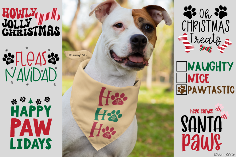 dog christmas svg free