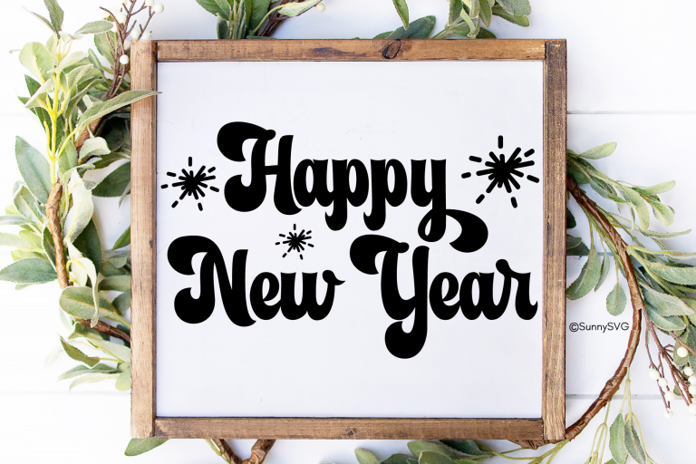 happy new year svg
