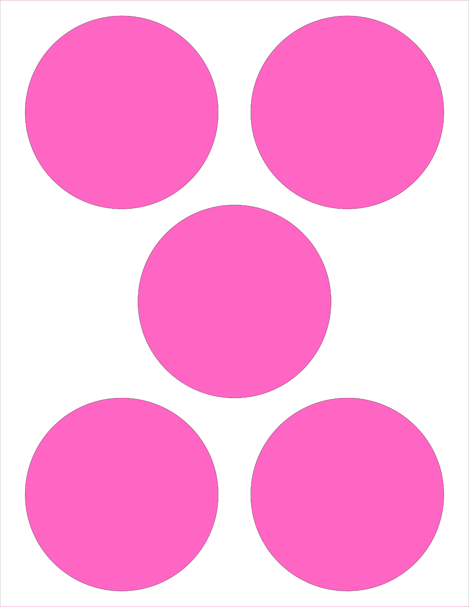 Free Circle Templates Printable - 3.5 inch - Sunny SVG