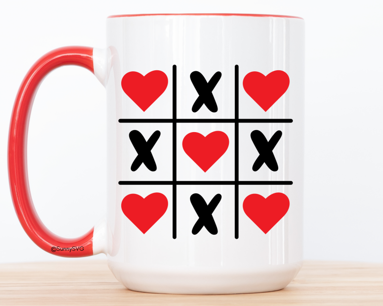valentines tic tac toe svg