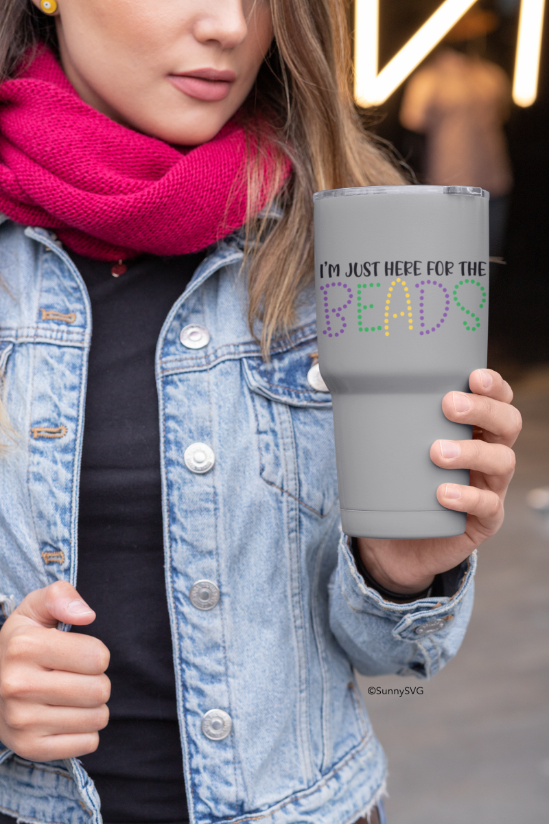 Free Mardi Gras Beads SVG - Sunny SVG