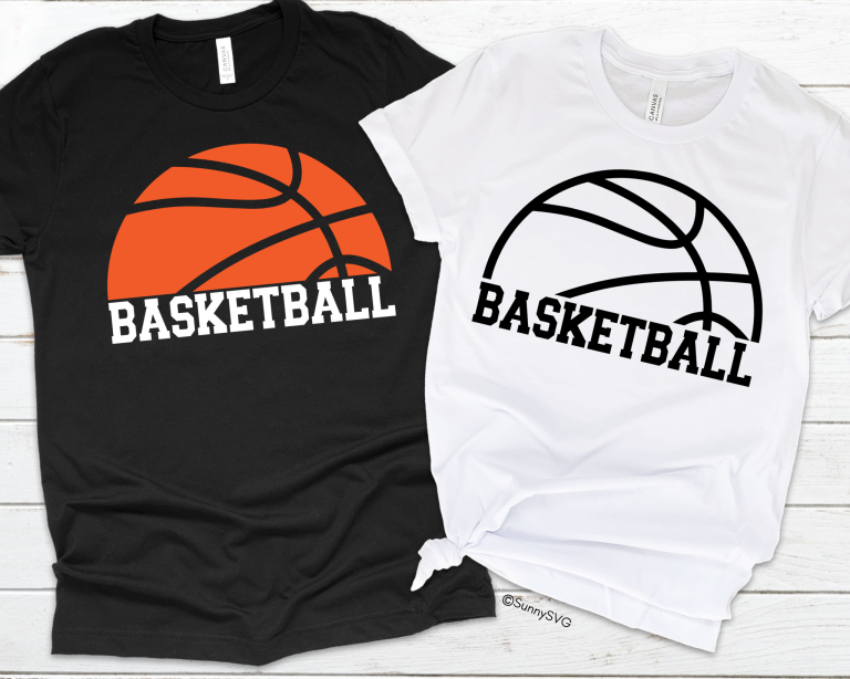 half basketball svg