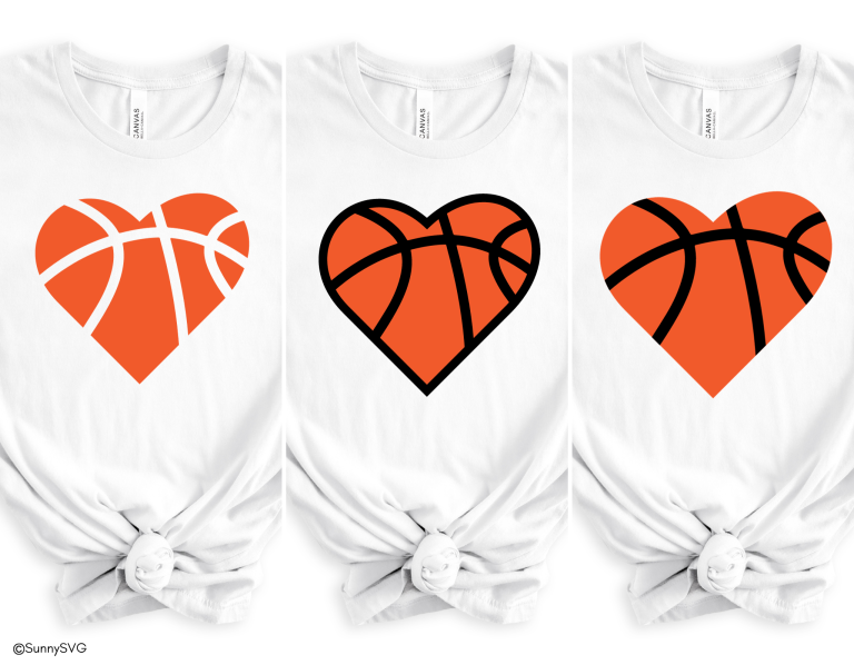 basketball heart svg