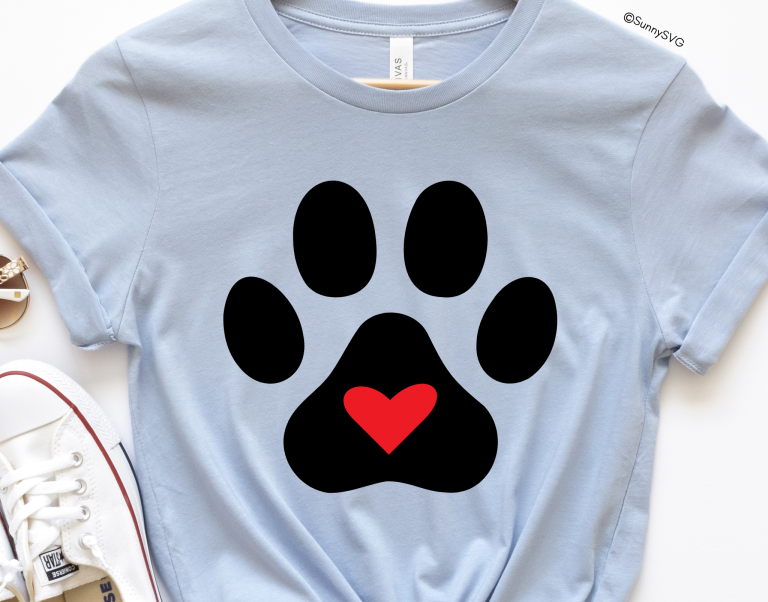 free paw print svg files for cricut