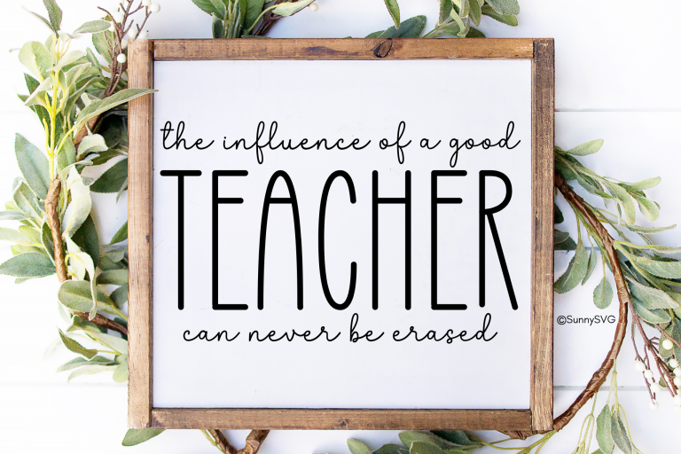 the influence of a good teacher svg