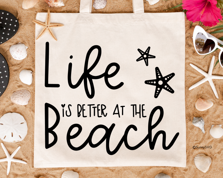 life is better at the beach svg free